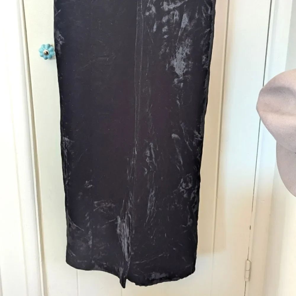 VTG Handmade Velvet Halter Dress Witchy Romantic Whimsigoth Fairy Grunge 2 4 - Picture 6 of 8